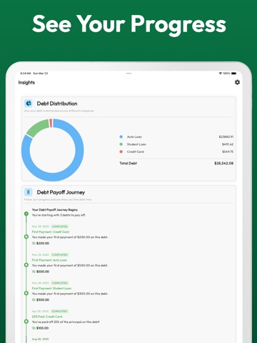 Debt Guide - Payoff Planner iPad screenshot