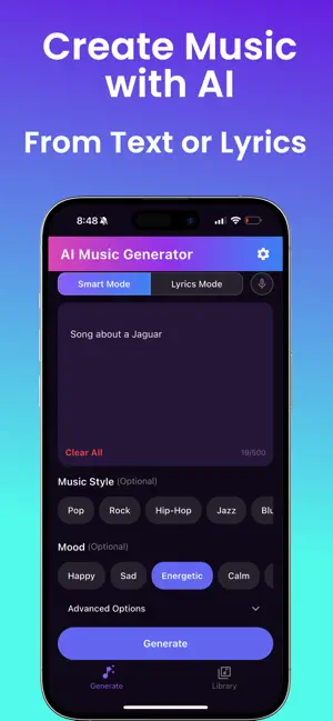 AI Song Music Generator - Jano screenshot 1