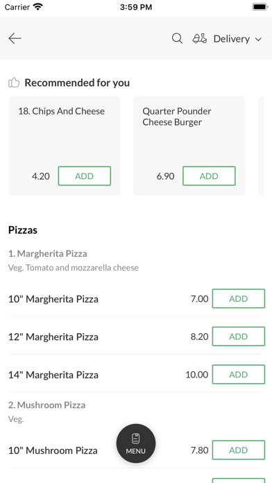 La Plaza Pizzeria. Screenshot