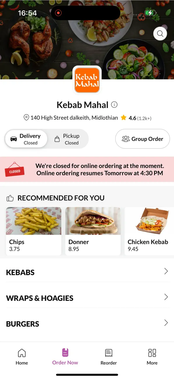 Screenshot #2 pour Kebab Mahal Midlothian.