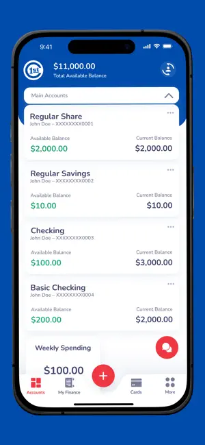 1st Community FCU screenshot 2