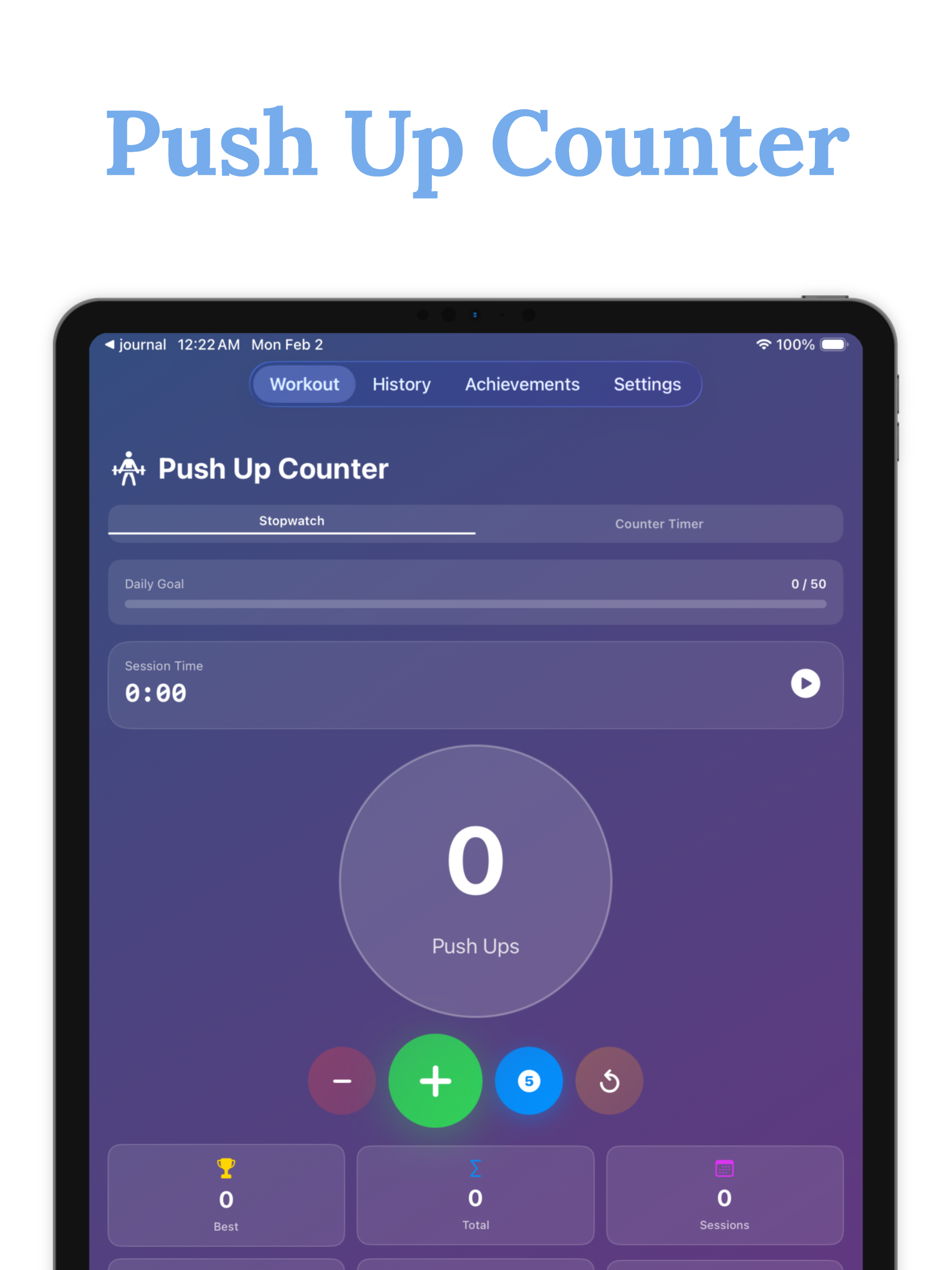 Push up counter - RepRise log screenshot 6
