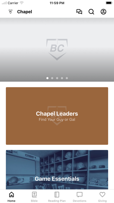 Baseball Chapel App Screenshot
