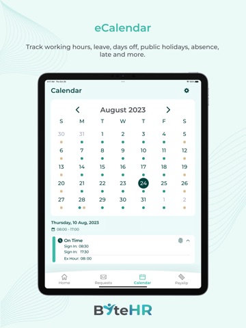 ByteHR iPad screenshot 5