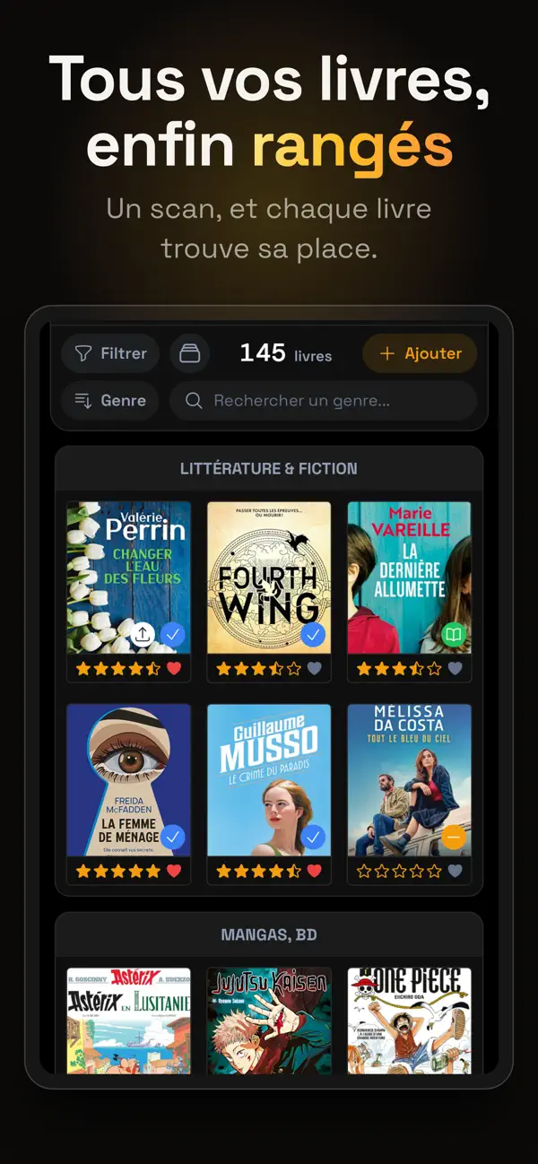 Screenshot #1 pour ClassBook : Suivi de lecture
