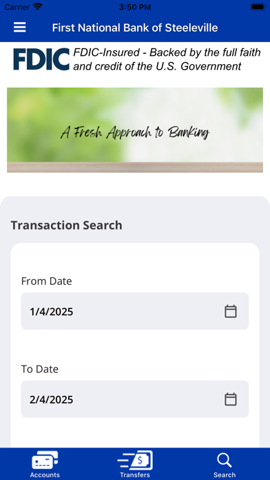 FNB of Steeleville Mobile App Screenshot