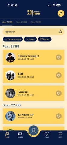 Festival du Roi Arthur iPhone screenshot 2