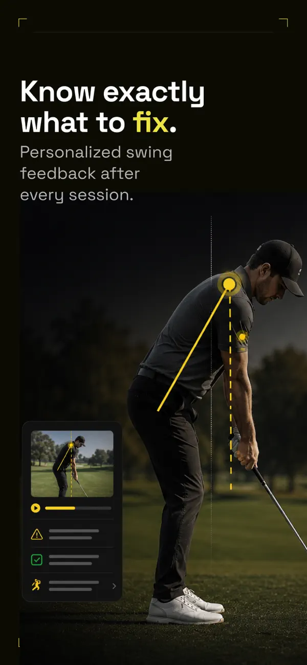 Screenshot #2 pour Ryform Golf: AI Swing Analyser