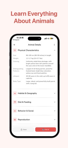 Animal Identifier: ID Scanner iPhone screenshot