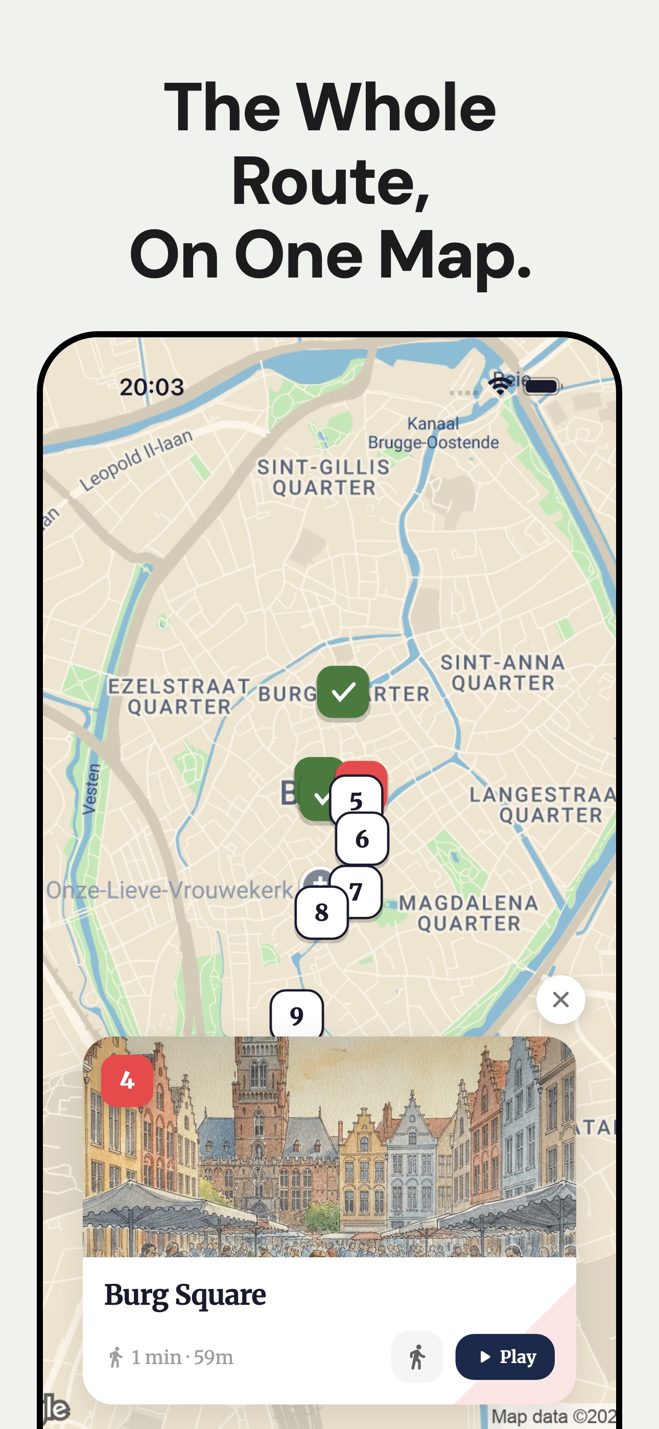 Screenshot 3 of Bruges Audio Guide