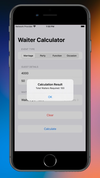 PartyServCalc screenshot-3
