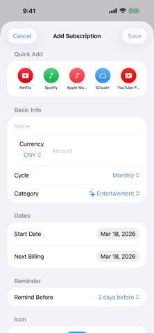 mySubTracker Screenshot 4 of 4
