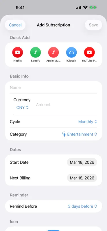 mySubTracker screenshot 4 of 4
