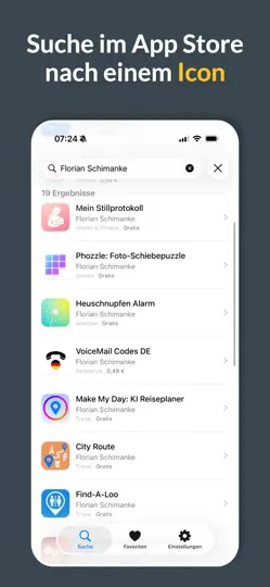Screenshot von App Icon Extractor auf dem iPhone 2