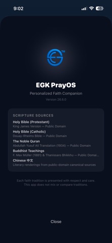 EGK PrayOS screenshot