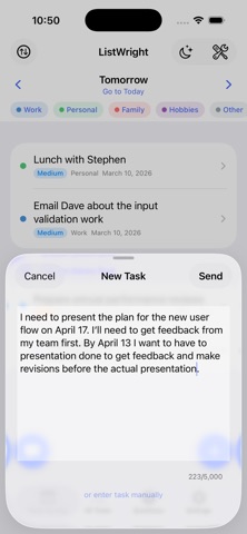 ListWright screenshot