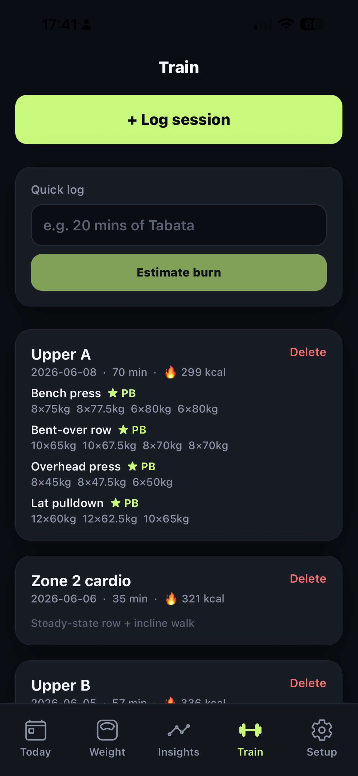 Rawlog screenshot 4