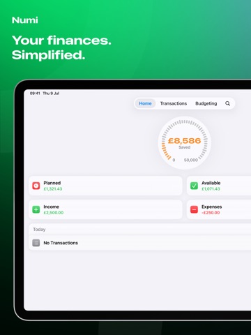 Numi: Budget & Expense Tracker iPad screenshot