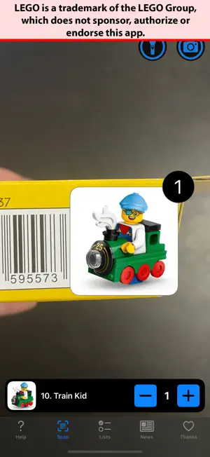 Minifig Scan screenshot 2