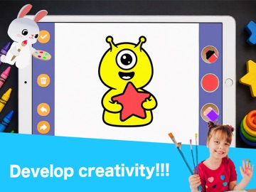 Toddler Kids Colouring Games iPad screenshot