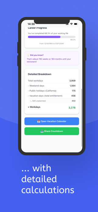 RentenTracker – Dein Countdown Screenshot 2 of 7