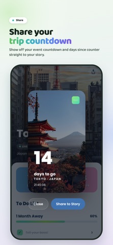 Vacation Countdown App - Soon iPhone screenshot