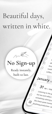 Minimal Diary - Simple Journal Screenshot 1 of 6