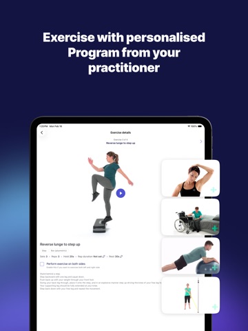 PhysiApp iPad screenshot 2