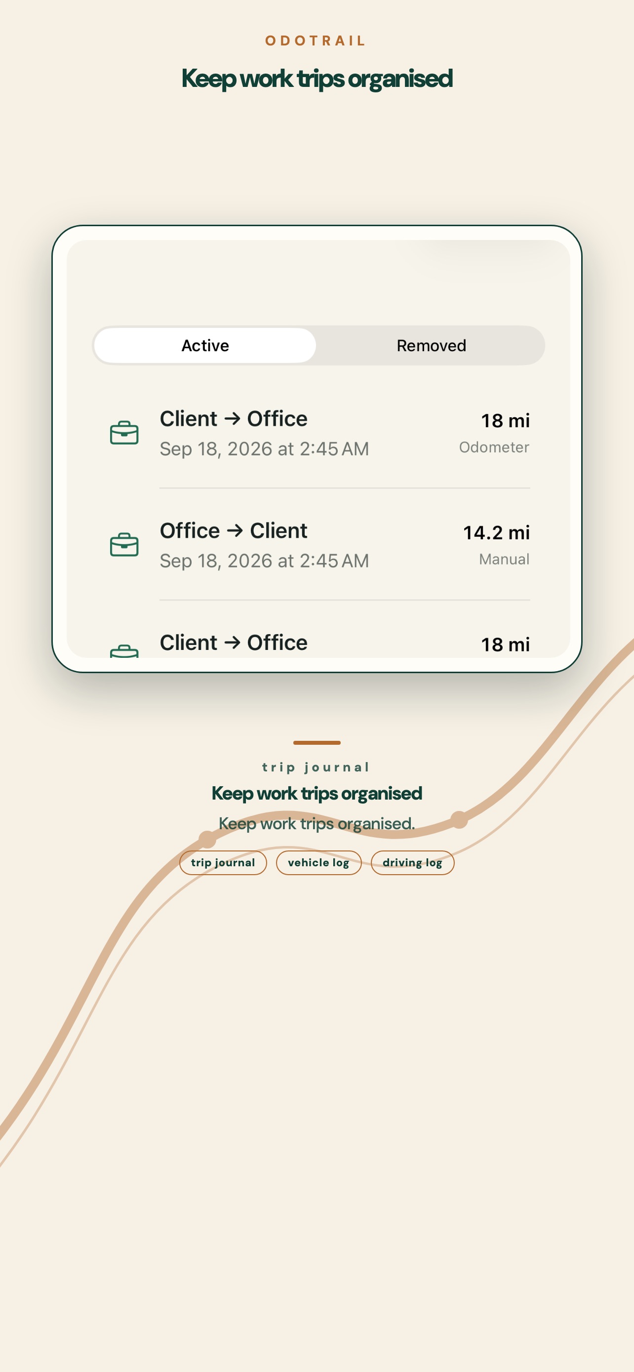 Screenshot 2 of Mileage Tracker: OdoTrail
