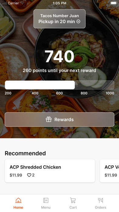 Tacos Number Juan iPhone screenshot 1 - Food & Drink app