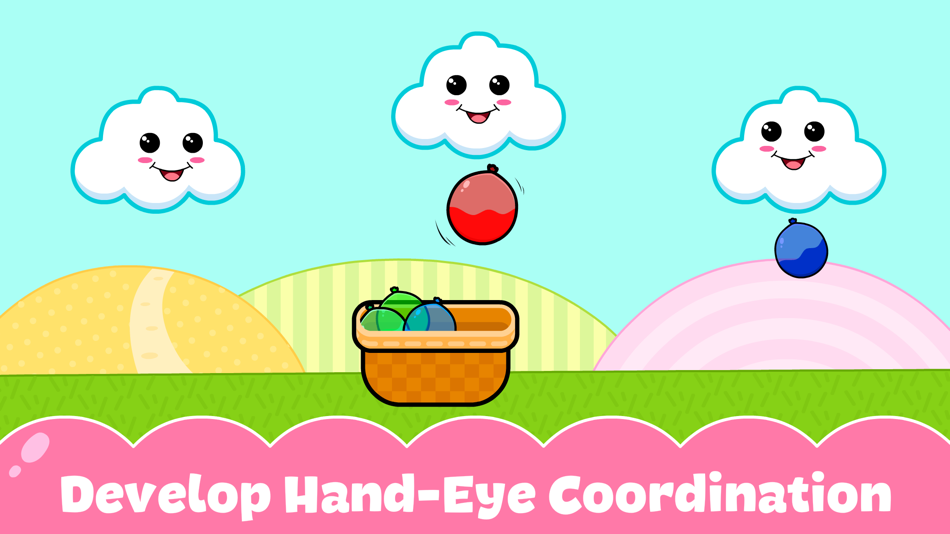 #5. Balloon Pop Baby Toddler Games (iOS) Bởi: KIDLOLAND KIDS & TODDLER GAMES