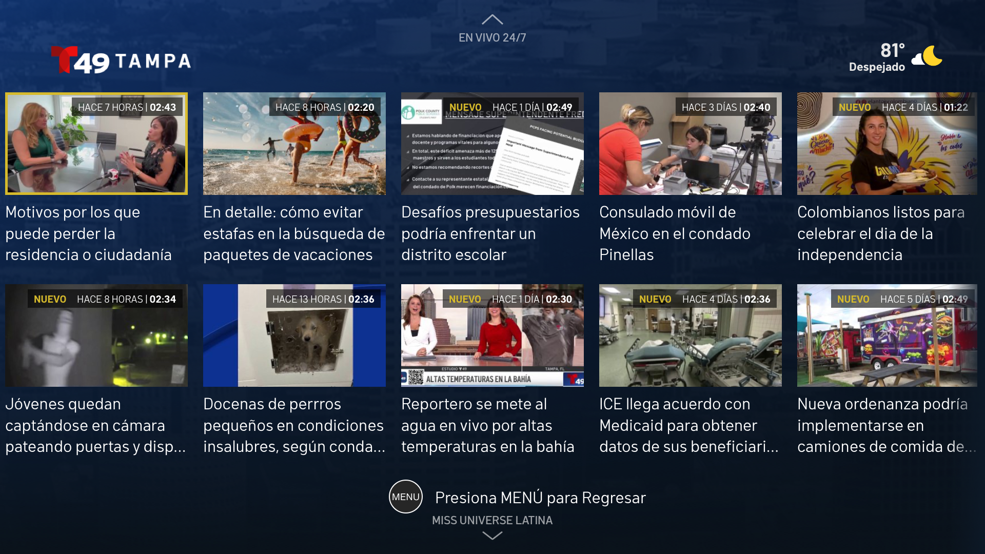 Telemundo 49 Tampa: Noticias screenshot 16