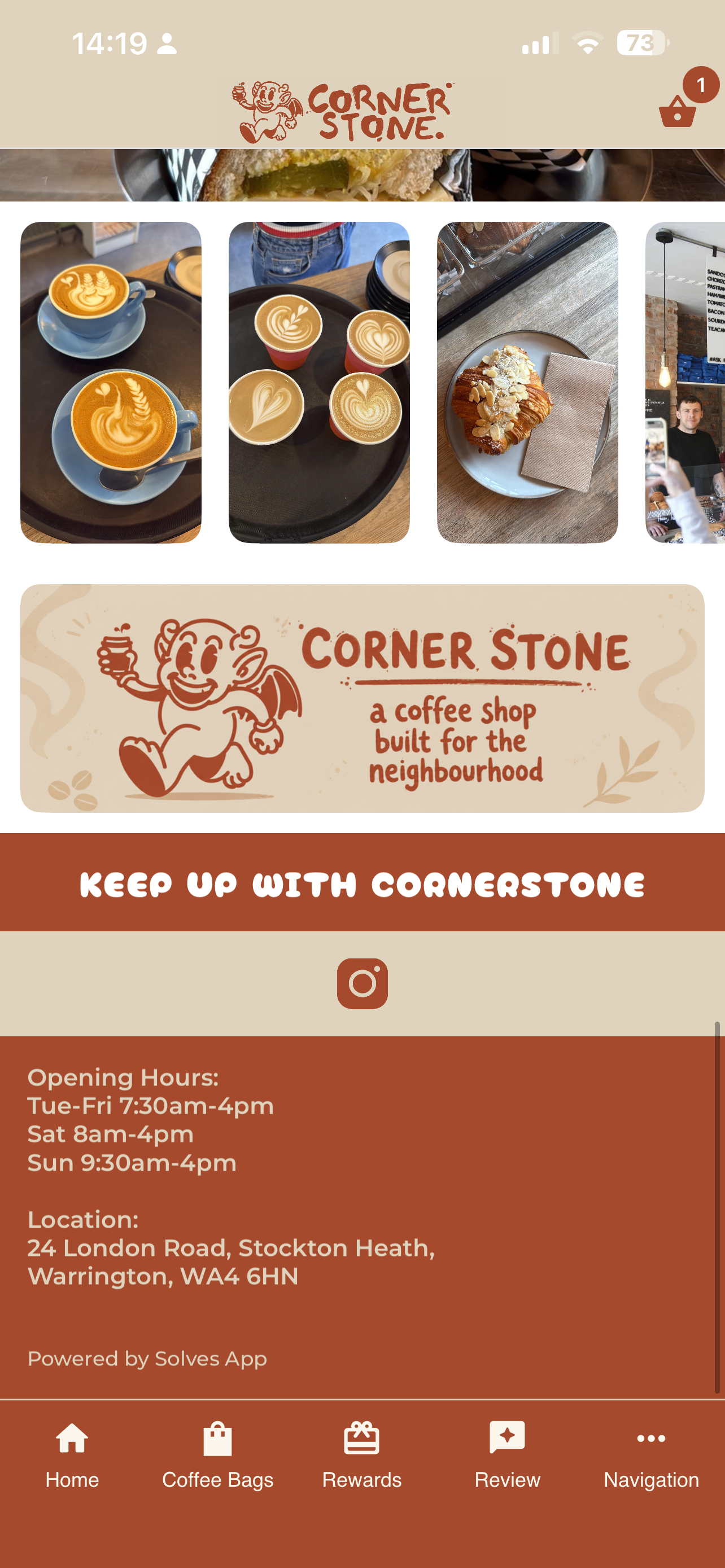 Cornerstone Coffee screenshot 4