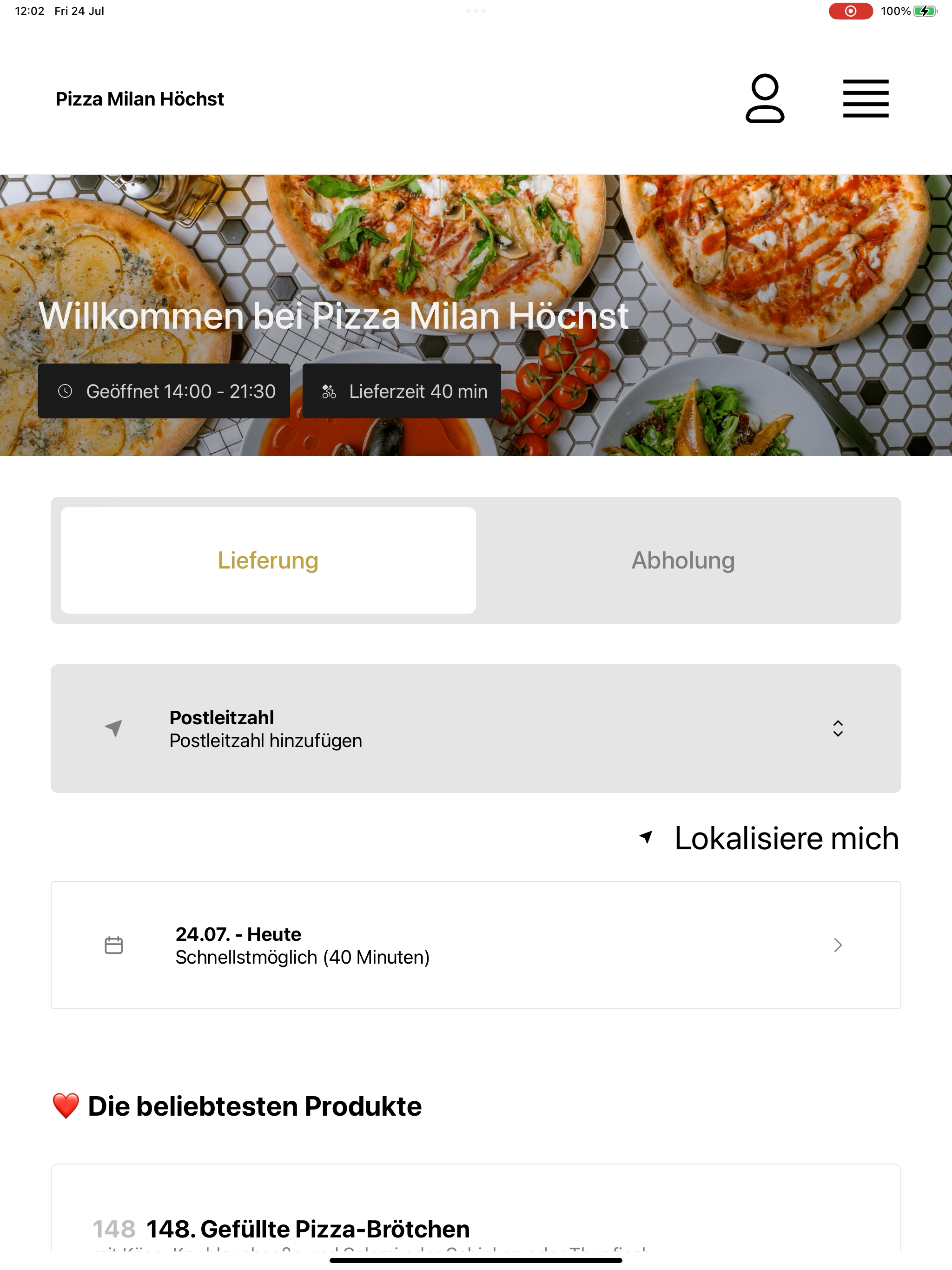 Pizza Milan Höchst screenshot 9