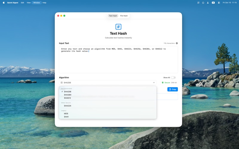 App screenshot