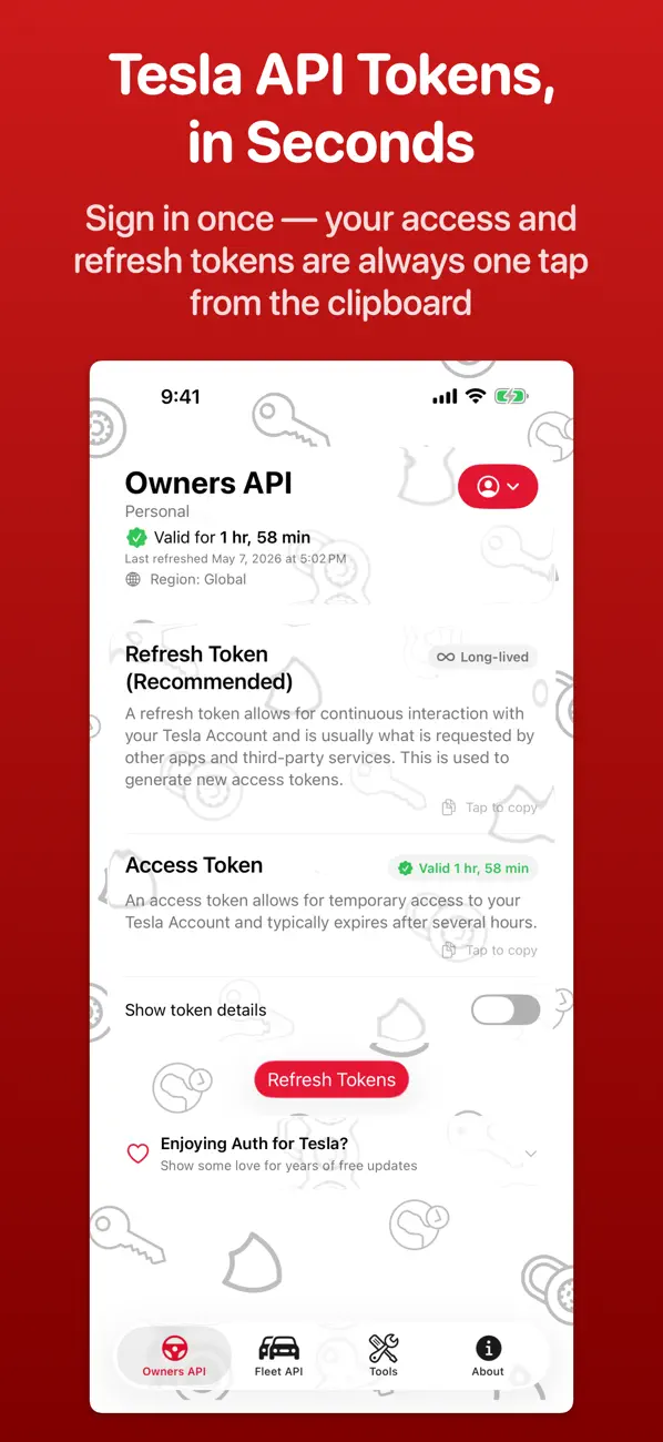 Screenshot #1 pour Auth app for Tesla