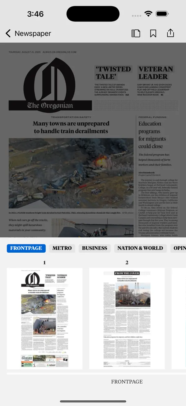 Screenshot #3 pour The Oregonian News