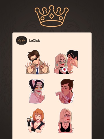 LeClub - Luxury Stickers iPad screenshot
