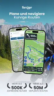 kurviger - motorrad navigation iphone bildschirmfoto 1
