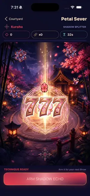 Hand Sword Sakura Slots screenshot 1