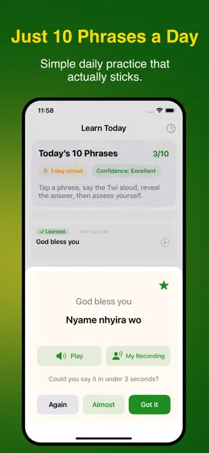 Nkyea Twi Phrasebook screenshot 4