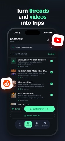nomadtik: travel planner Screenshot 1 of 6