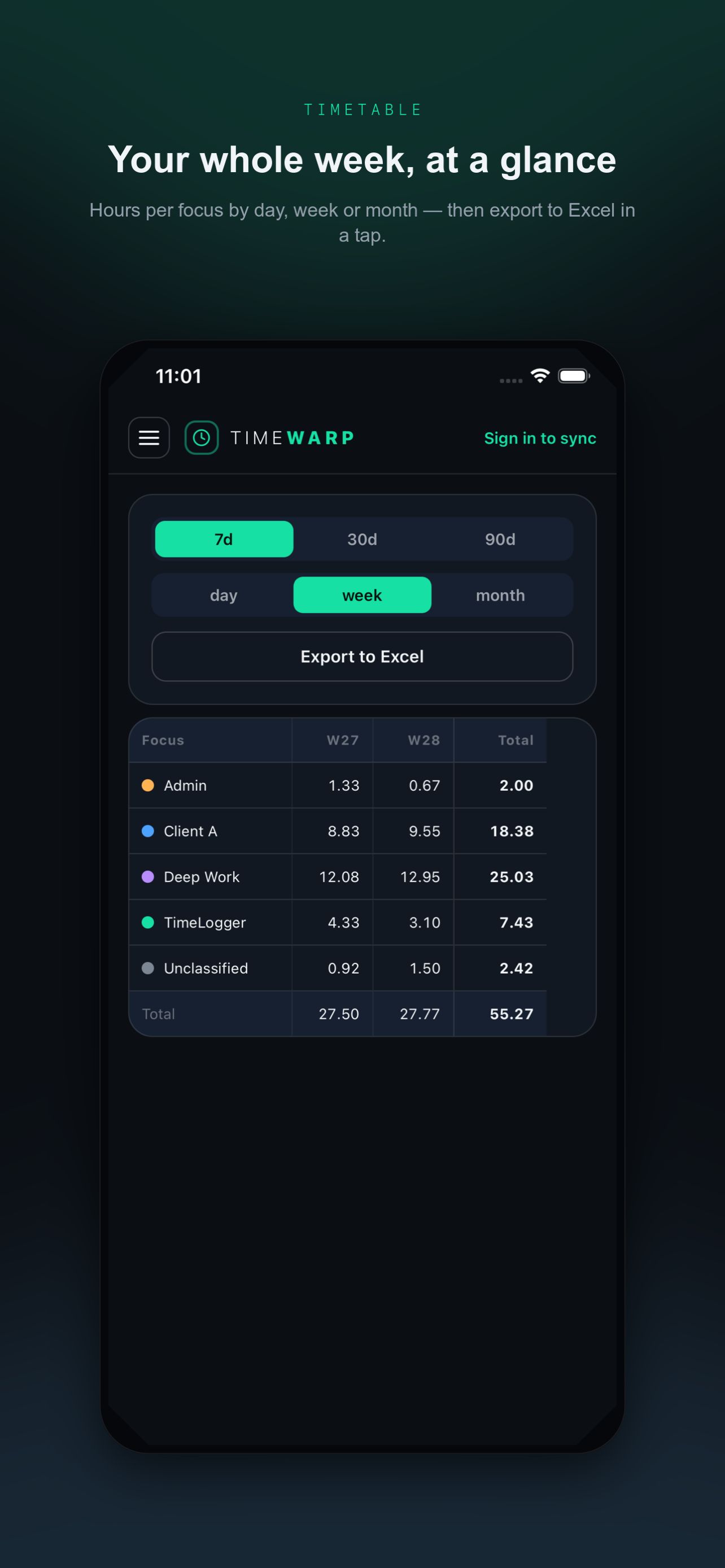 TimeWarp - Time Tracker screenshot 5