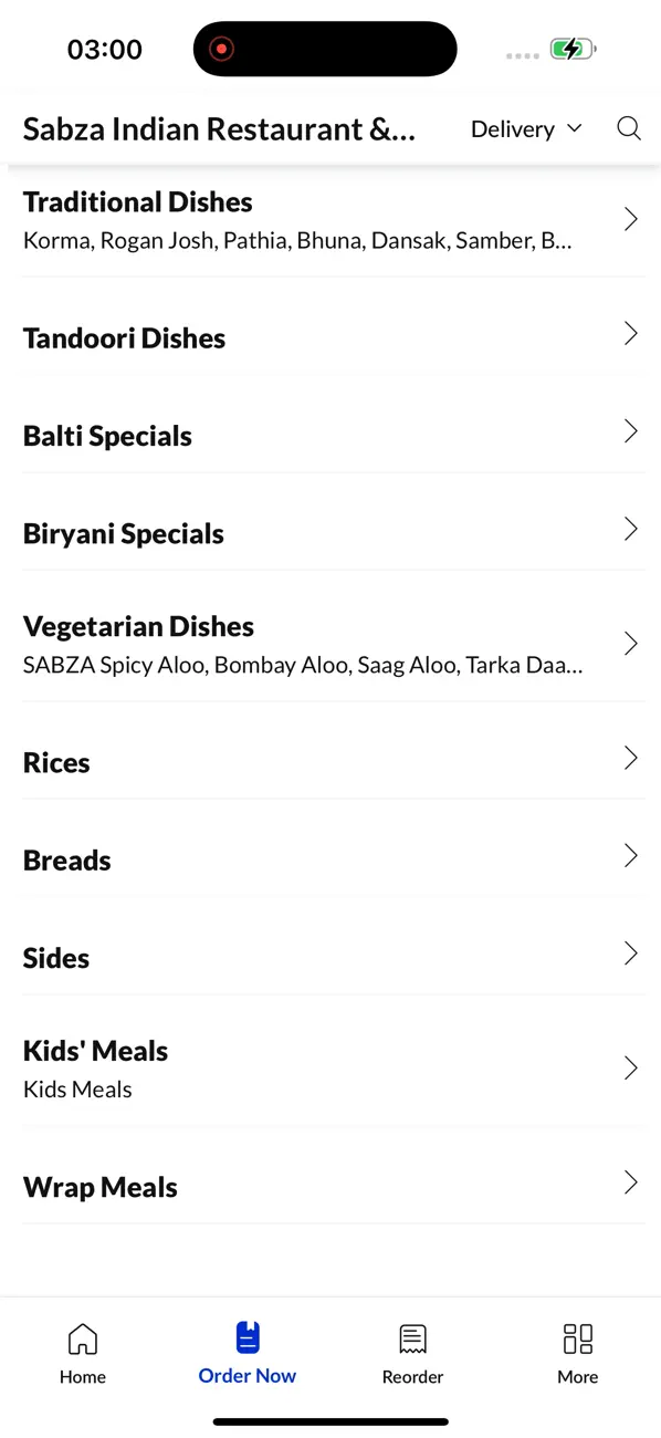 Screenshot #3 pour SABZA Indian