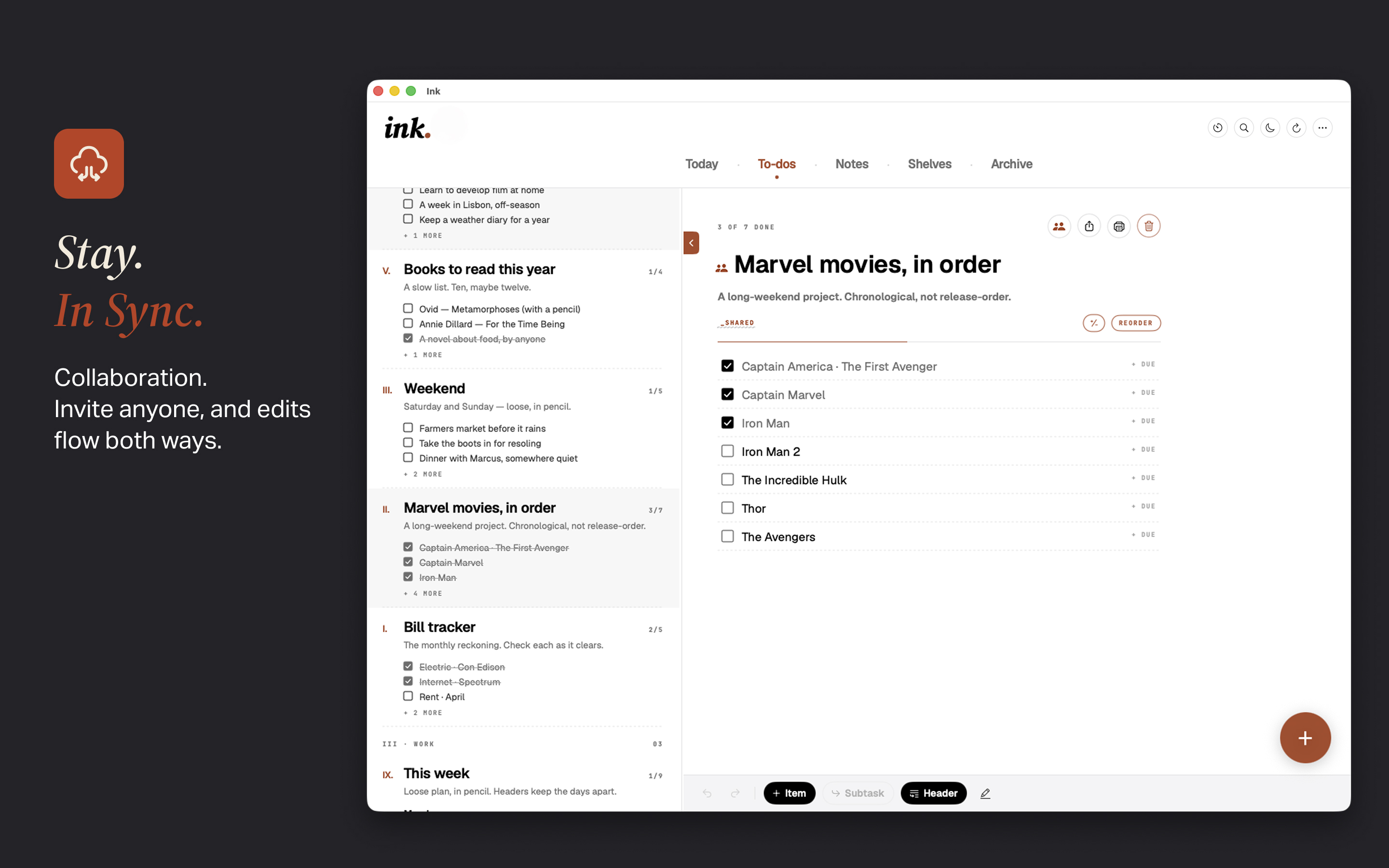 Ink: Notes, Lists & To-Dos screenshot 29