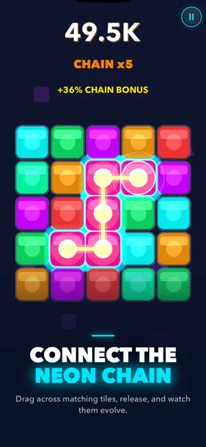 Chain: Merge & Evolve Puzzle screenshot 1