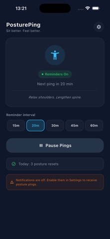 PosturePing Screenshot 4 of 5