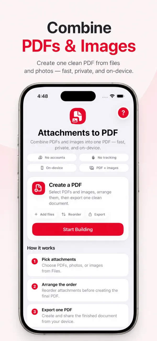 Screenshot #2 pour Attachments to PDF