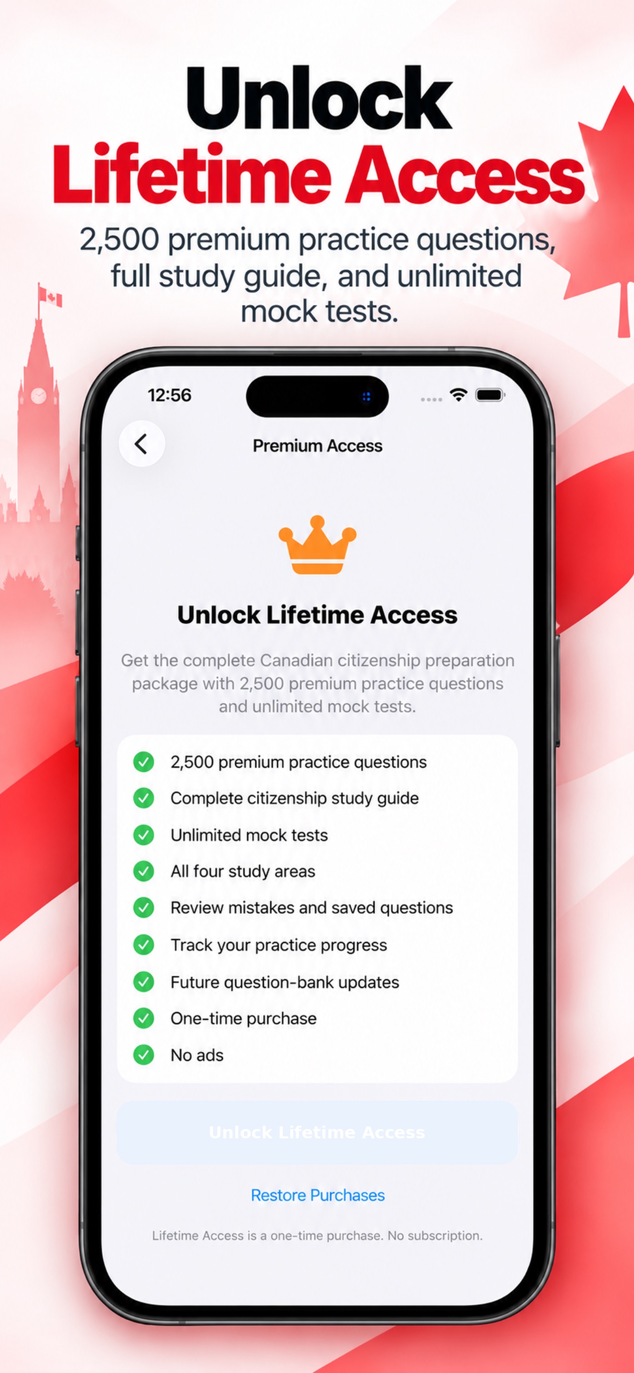 Screenshot 7 of Canada Citizen Test Prep 2026