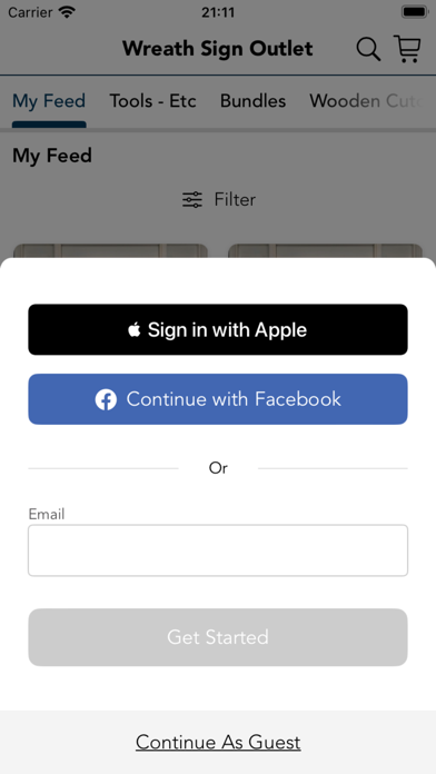 Wreath Sign Outlet Screenshot